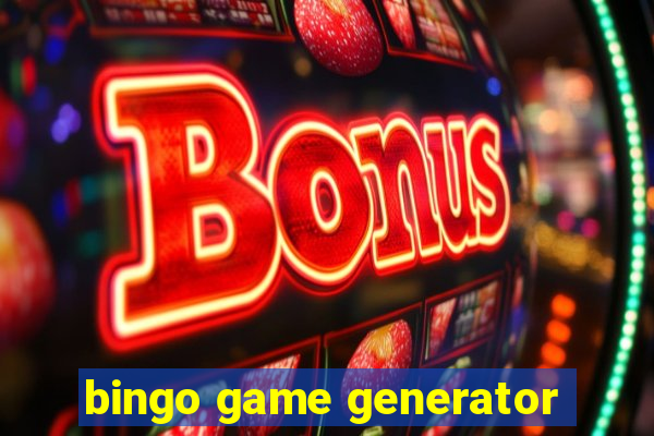 bingo game generator