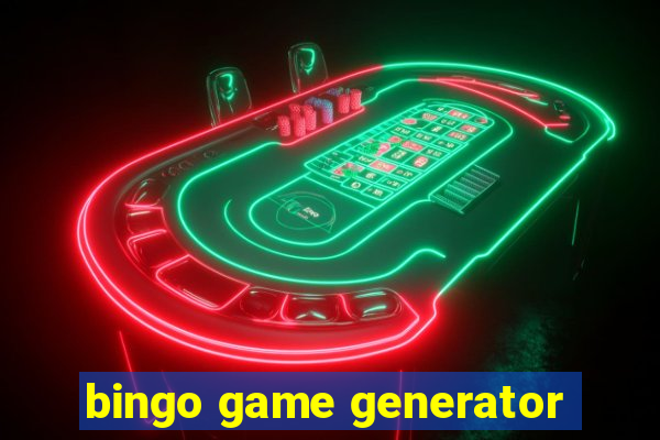 bingo game generator