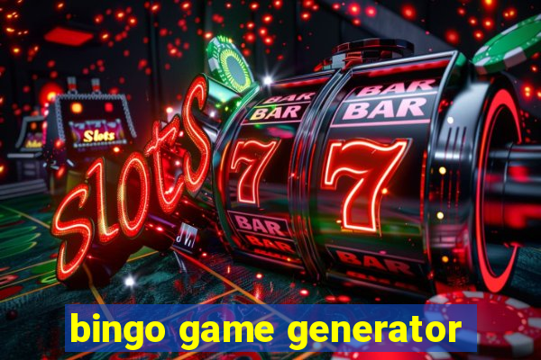 bingo game generator