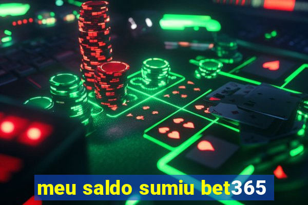 meu saldo sumiu bet365