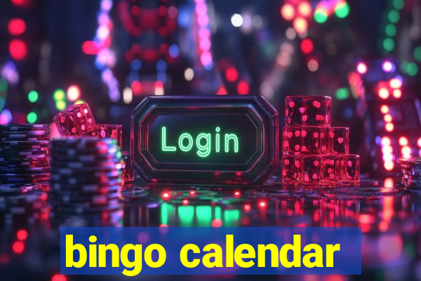 bingo calendar