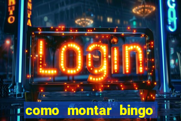 como montar bingo brinquedos toia