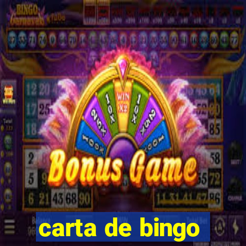 carta de bingo