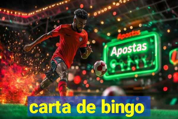 carta de bingo