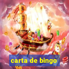 carta de bingo