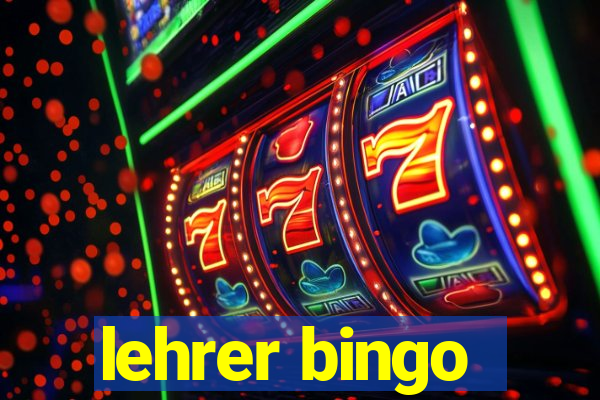 lehrer bingo