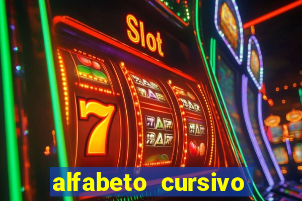 alfabeto cursivo para treinar caligrafia