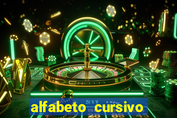 alfabeto cursivo para treinar caligrafia