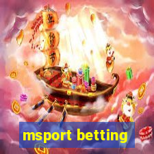 msport betting