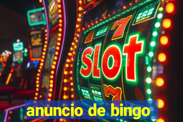 anuncio de bingo