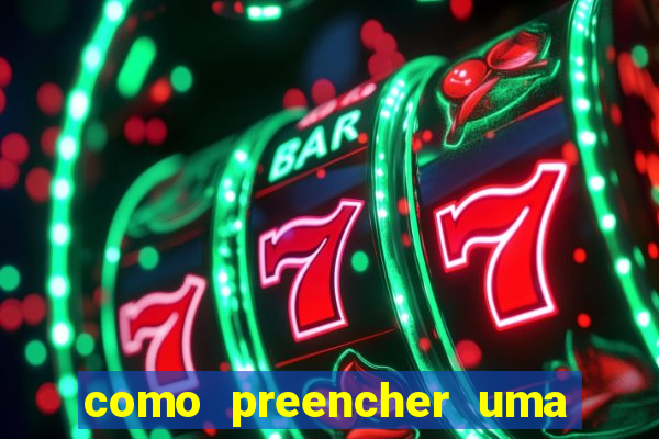 como preencher uma cartela de bingo