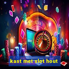 kast met slot hout