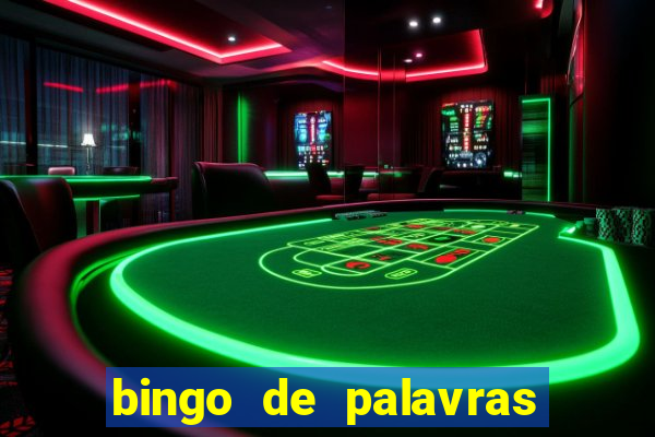 bingo de palavras para imprimir colorido