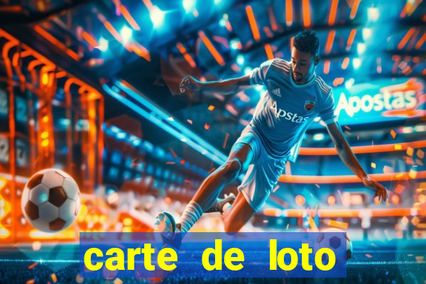 carte de loto bingo a imprimer gratuit