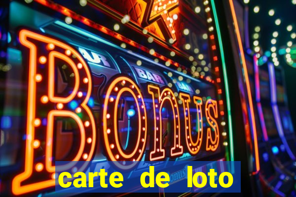 carte de loto bingo a imprimer gratuit