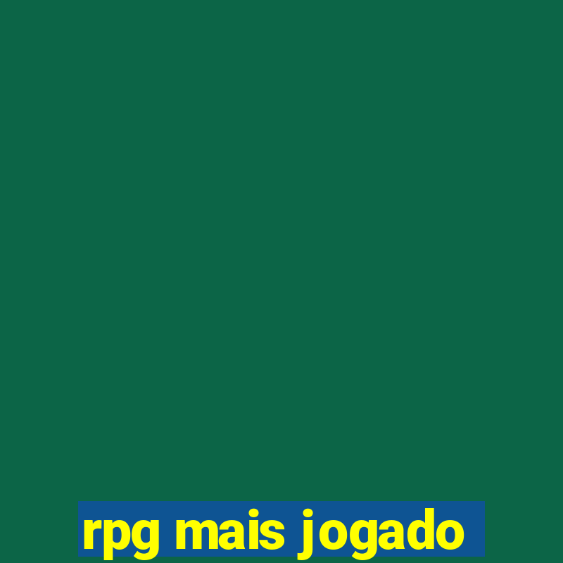 rpg mais jogado