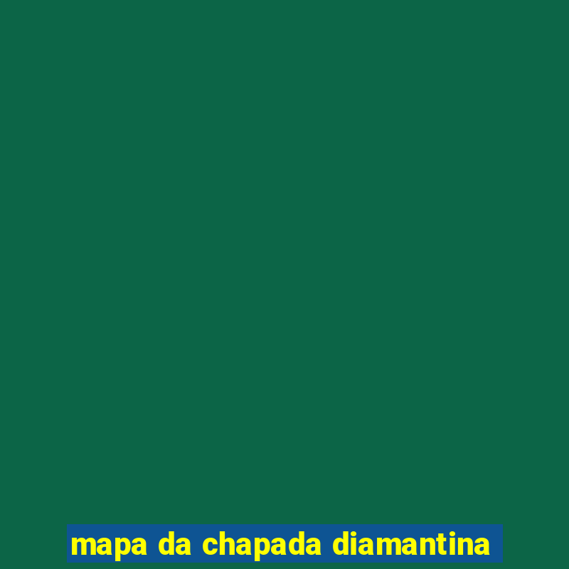 mapa da chapada diamantina