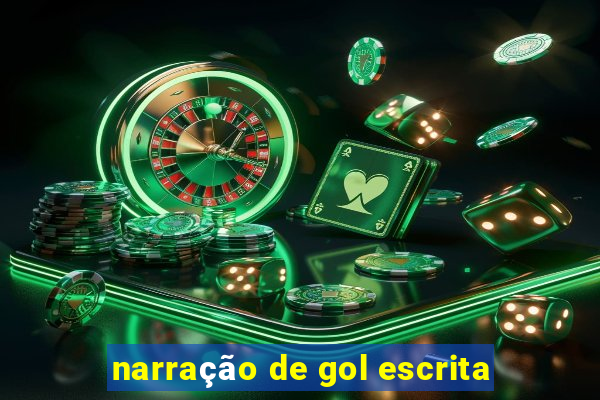 narração de gol escrita