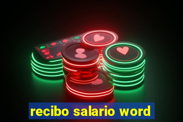 recibo salario word