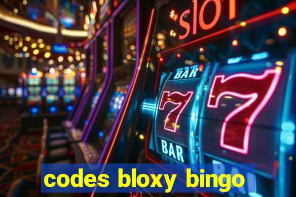 codes bloxy bingo