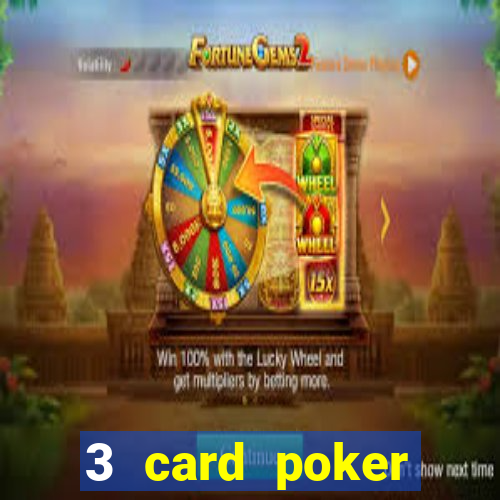 3 card poker casino odds