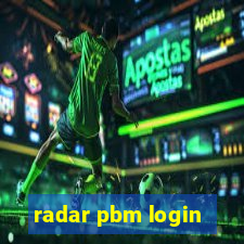 radar pbm login