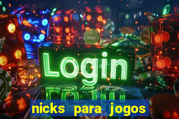 nicks para jogos de tiro