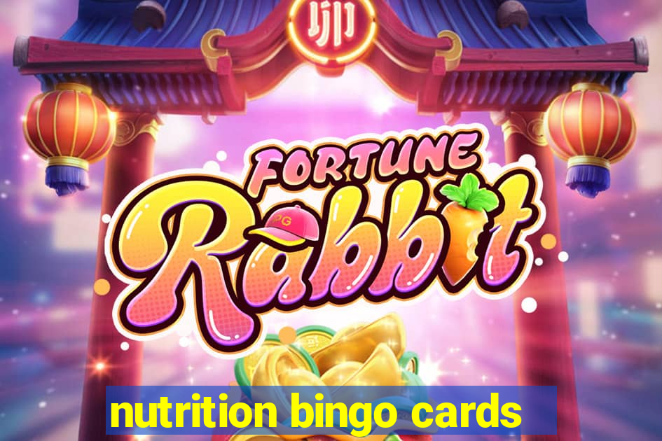 nutrition bingo cards