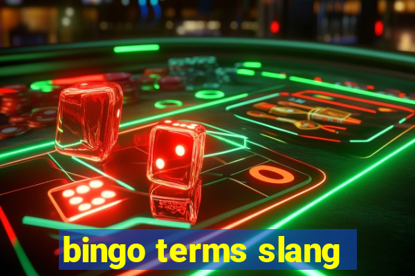 bingo terms slang