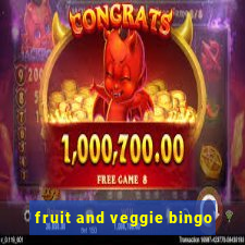 fruit and veggie bingo