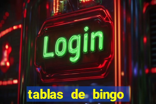 tablas de bingo para imprimir en excel