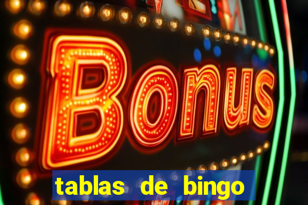 tablas de bingo para imprimir en excel