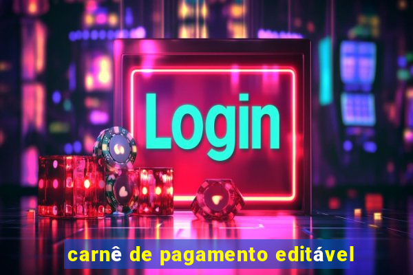 carnê de pagamento editável