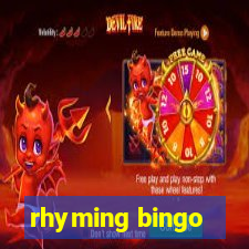 rhyming bingo