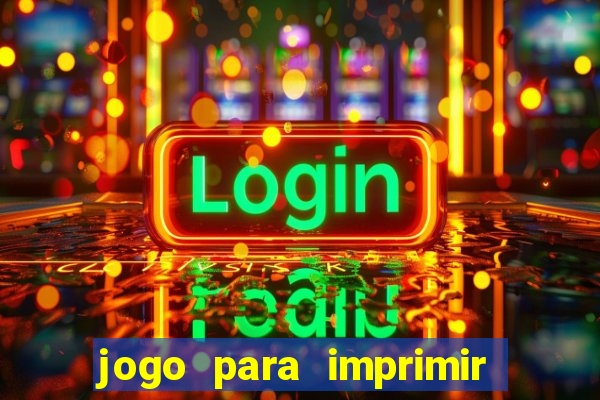 jogo para imprimir e montar