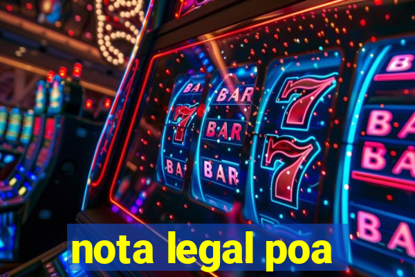 nota legal poa