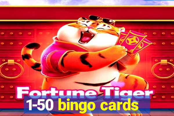 1-50 bingo cards