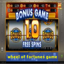 wheel of fortunes game