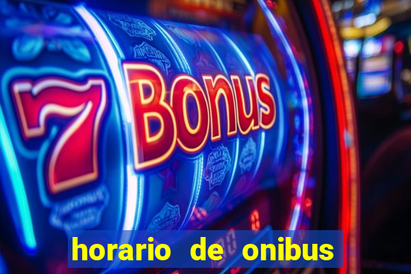 horario de onibus nova palhoça