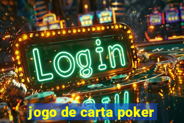 jogo de carta poker