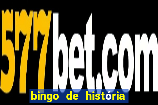 bingo de história 6 ano