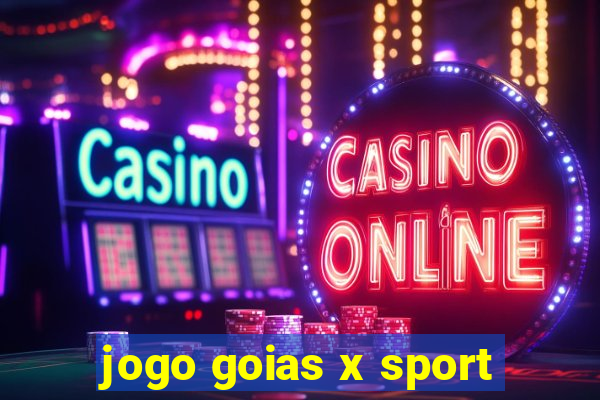 jogo goias x sport