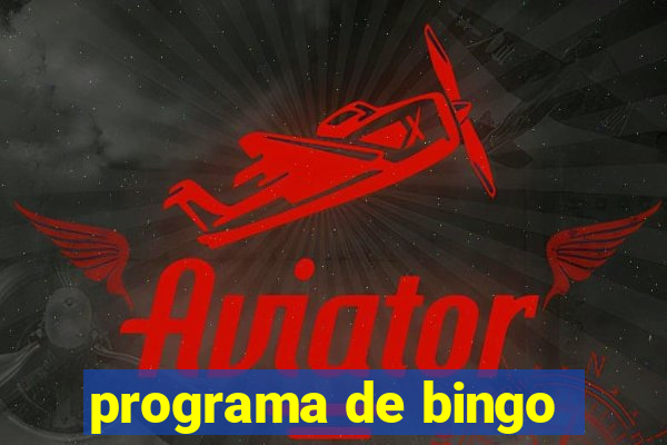 programa de bingo