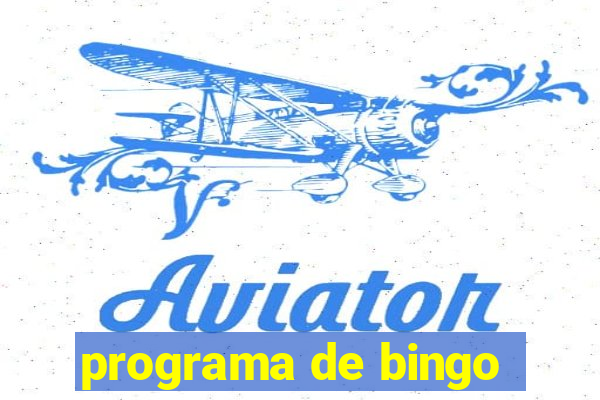 programa de bingo