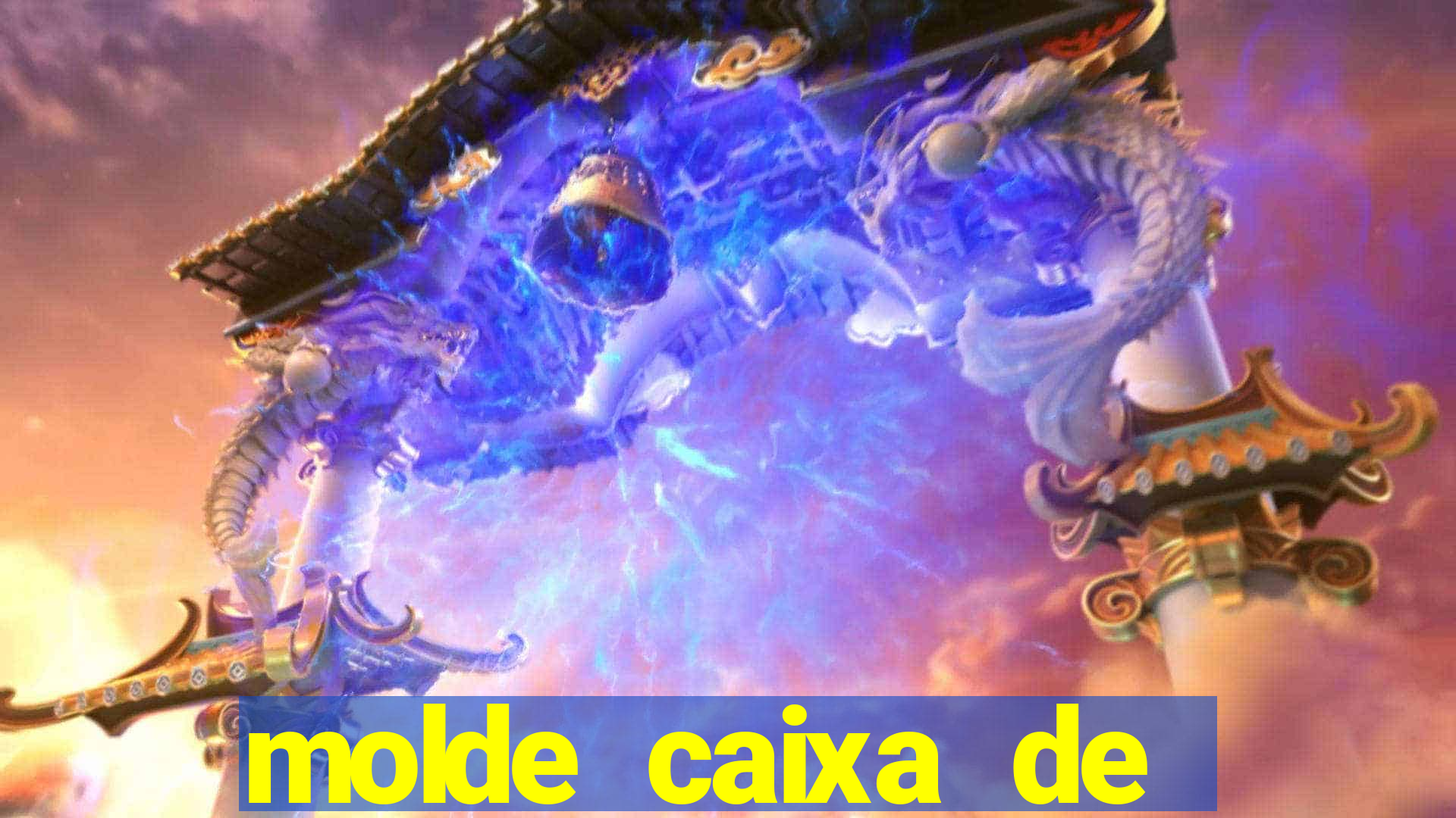 molde caixa de baralho png