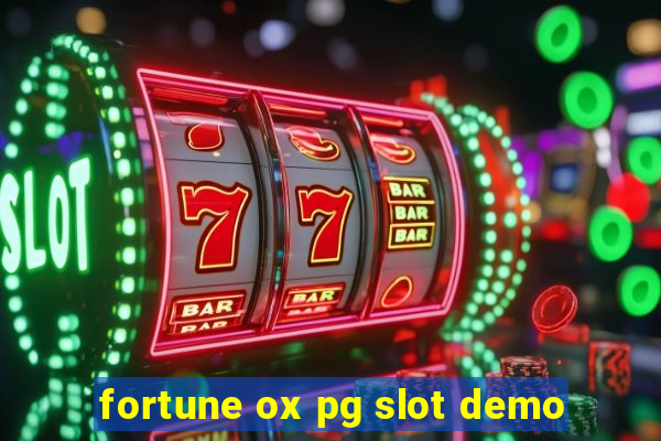 fortune ox pg slot demo