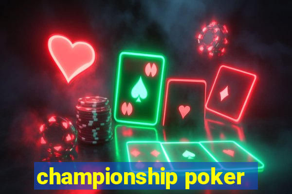 championship poker