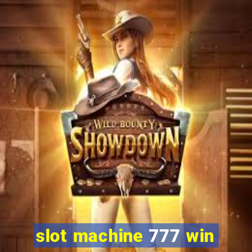 slot machine 777 win