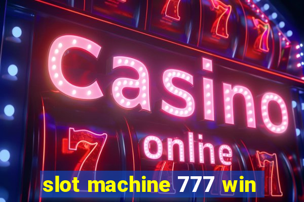 slot machine 777 win