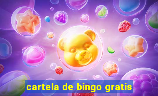 cartela de bingo gratis